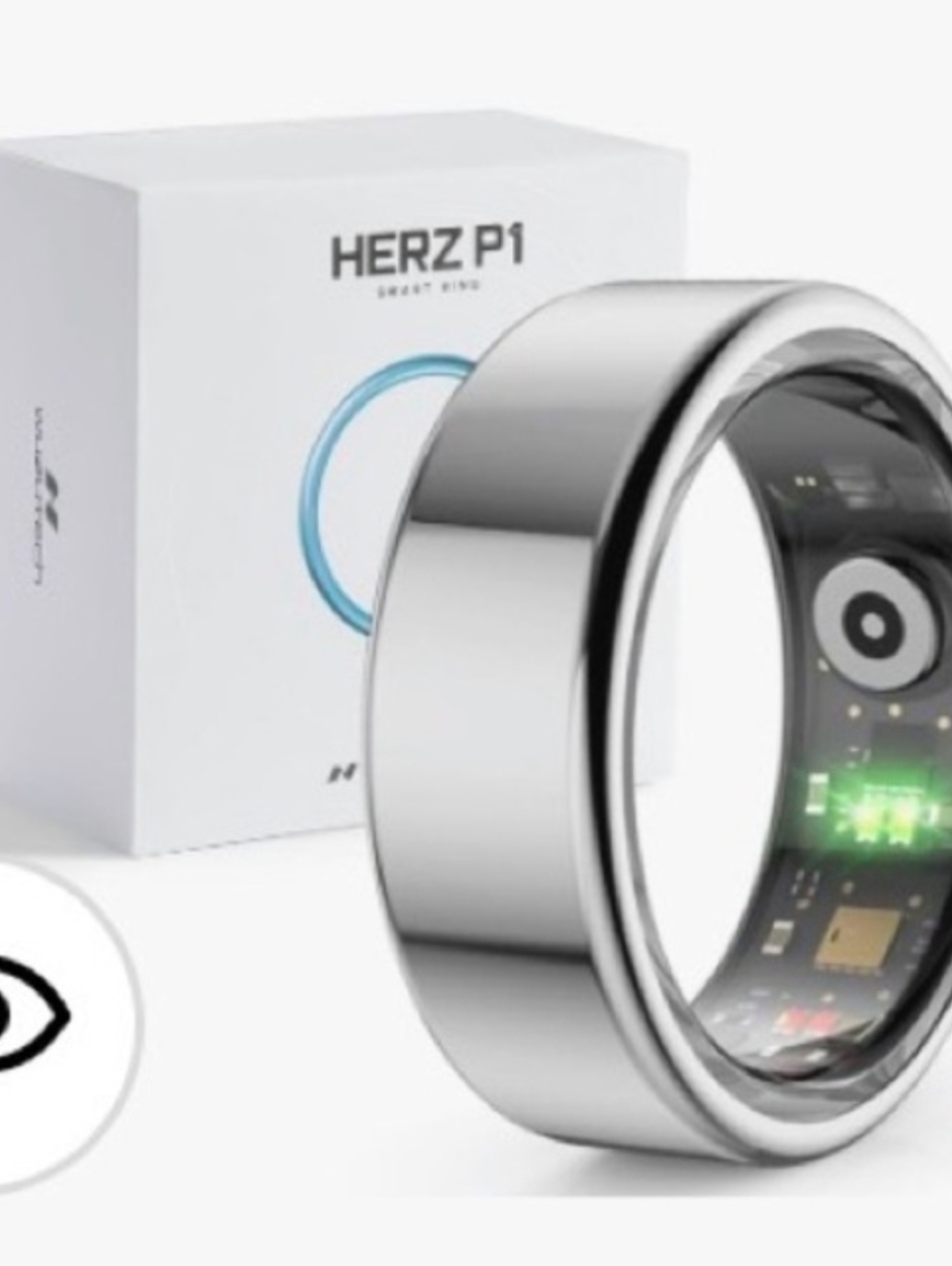 NIB Smart Ring in Silver Sz 12- Health & Activity Tracker